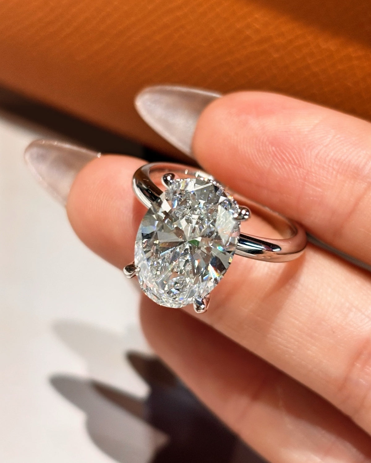 Oval Solitaire Ring by MONICONIC