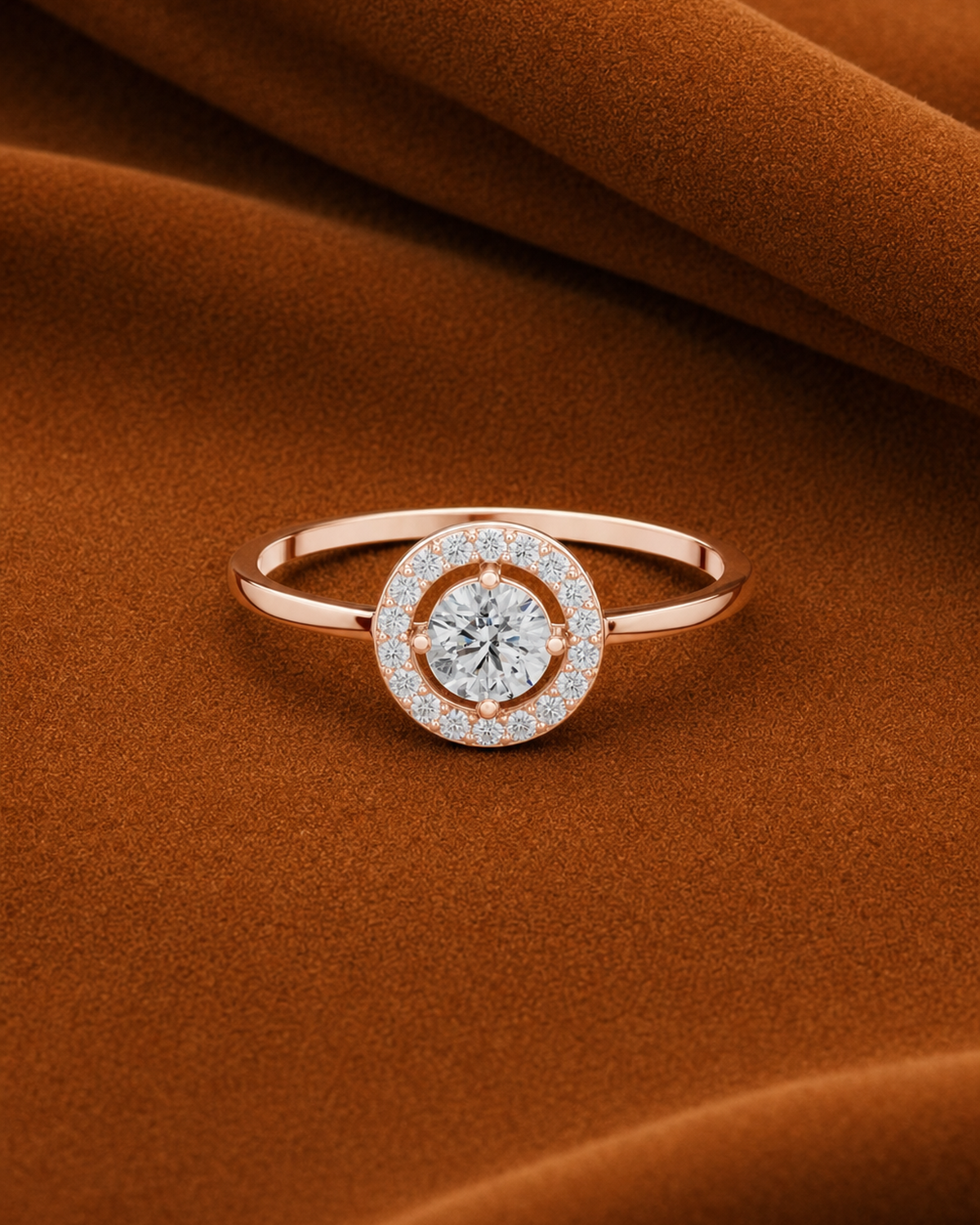 Open Halo Disc Ring by MONICONIC