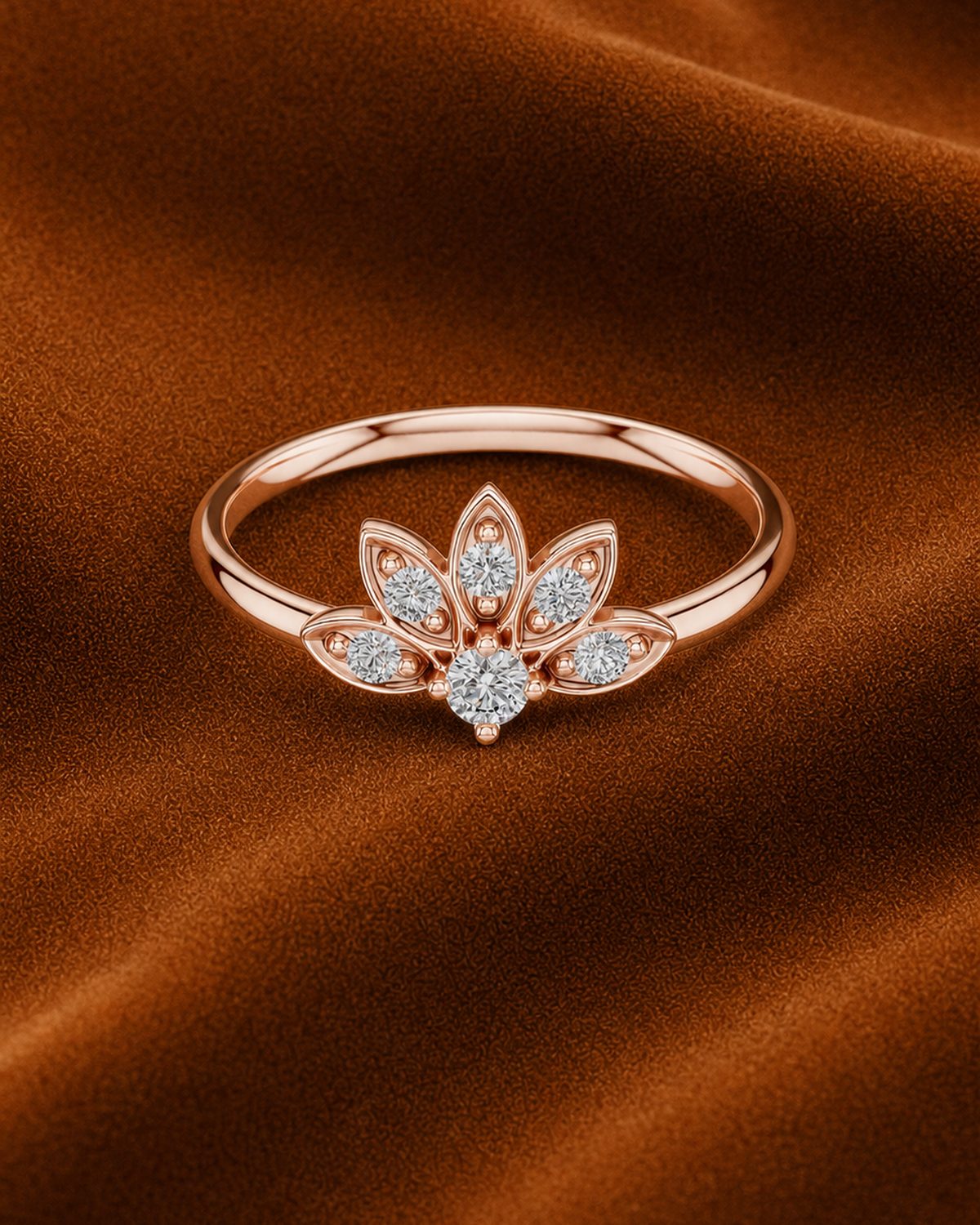 Lotus Petal Ring by MONICONIC
