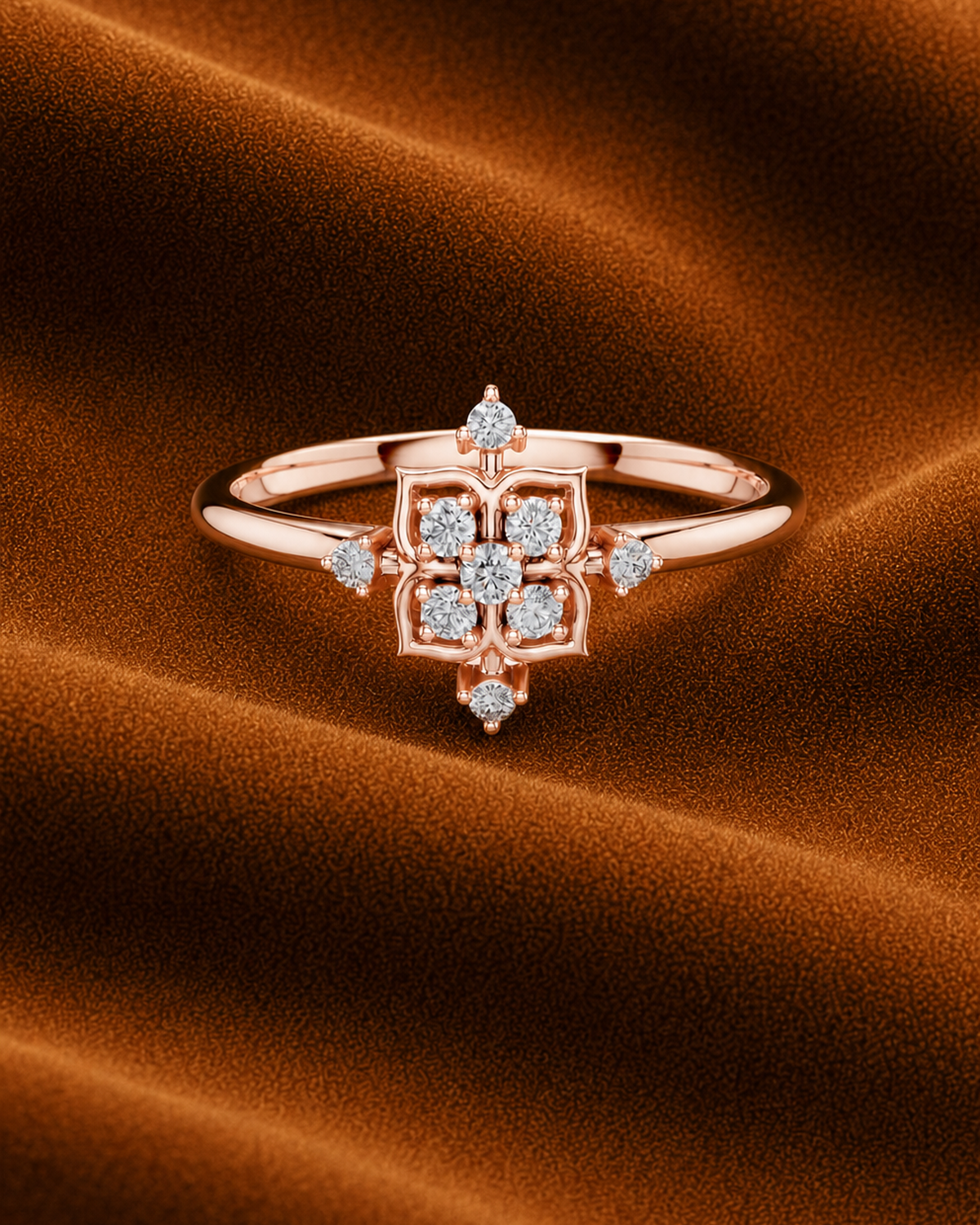 Quatrefoil Cluster Ring by MONICONIC