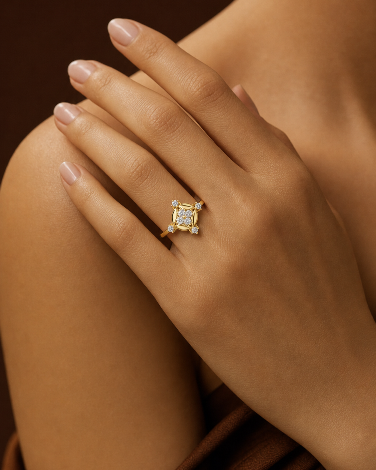 Quatrefoil Medallion Ring by MONICONIC