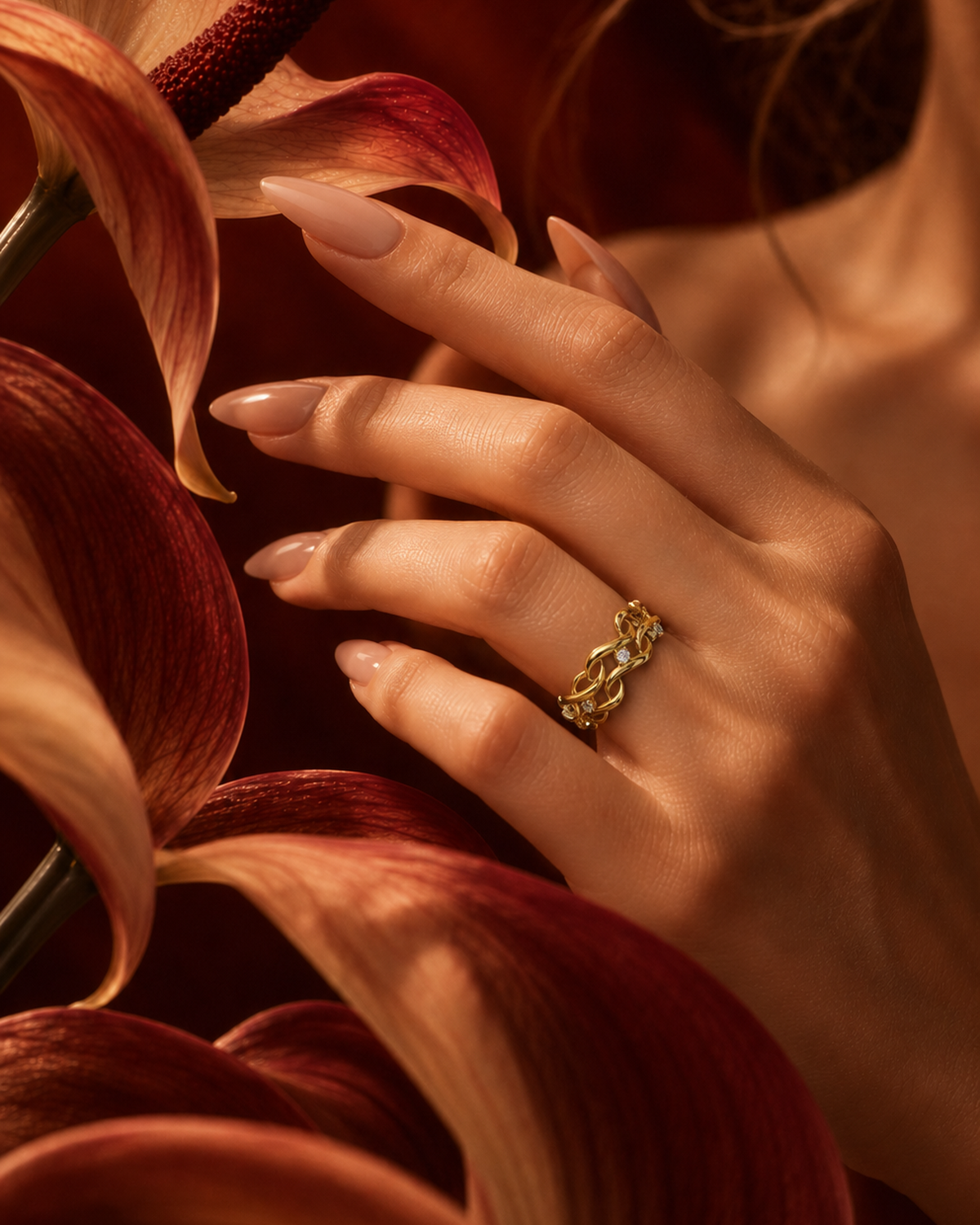 Woven Diamond Band by MONICONIC