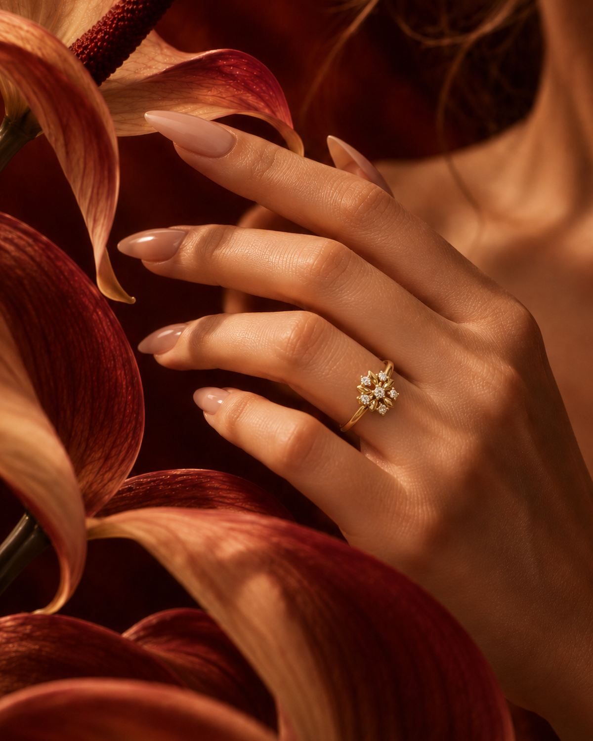 Floral Cluster Ring by MONICONIC