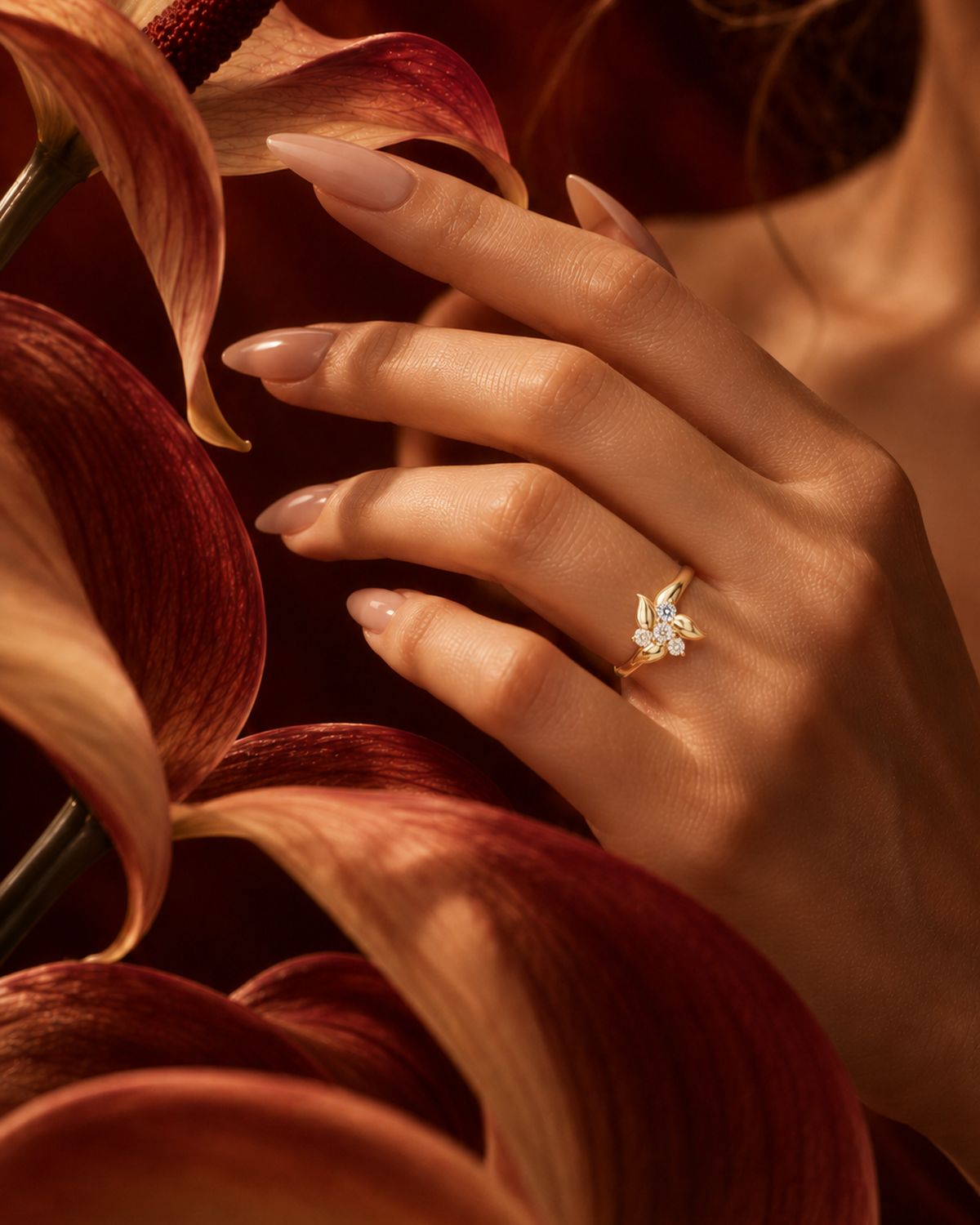 Petal Cluster Ring by MONICONIC