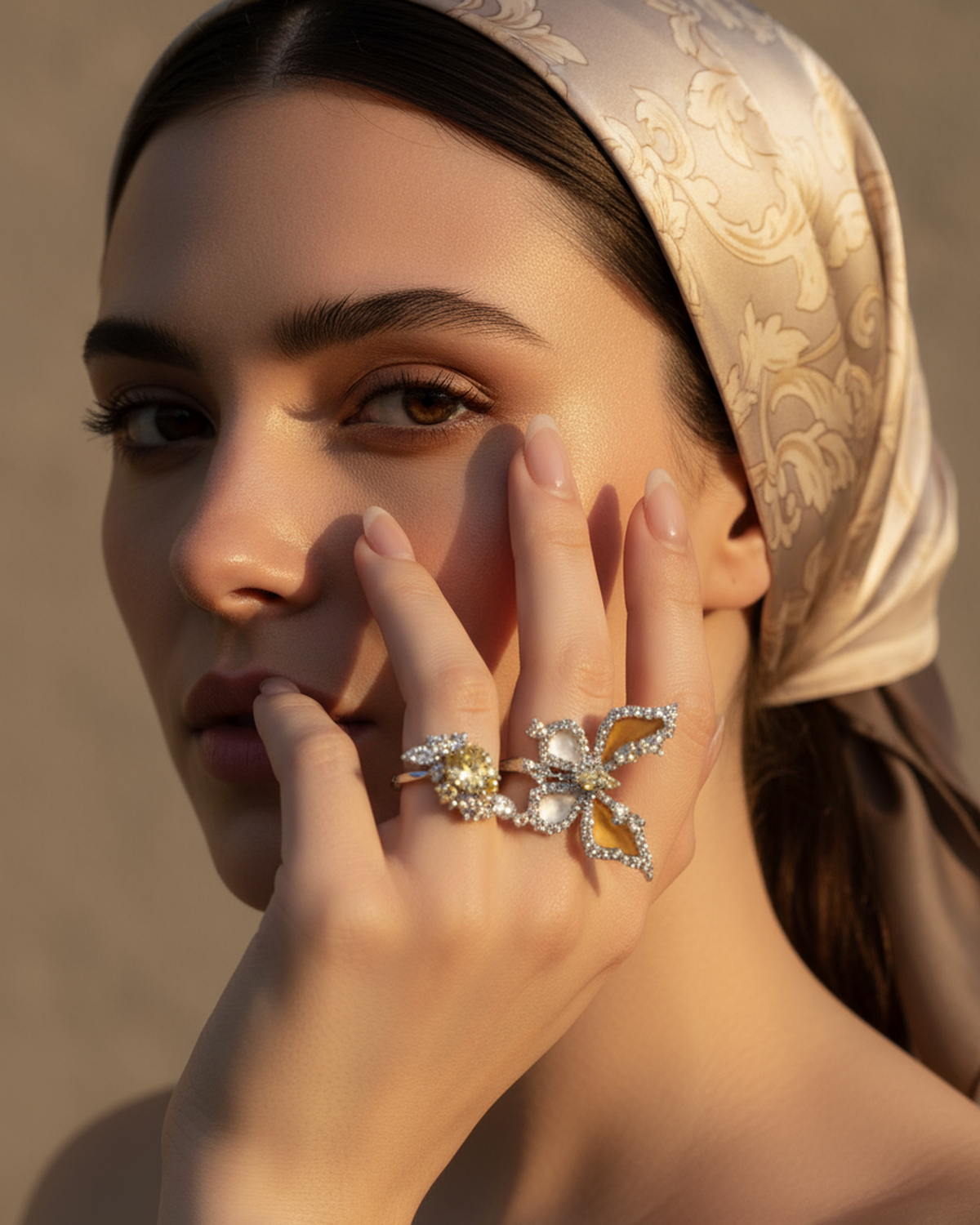 Butterfly Bloom Ivy Ring