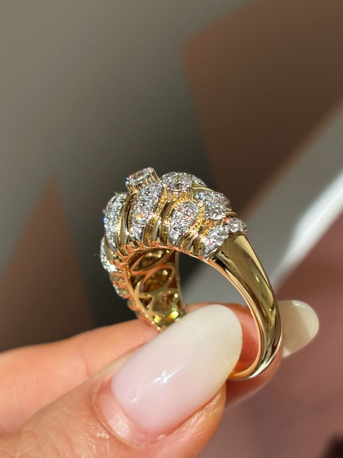 Teardrop Cluster Ring by MONICONIC