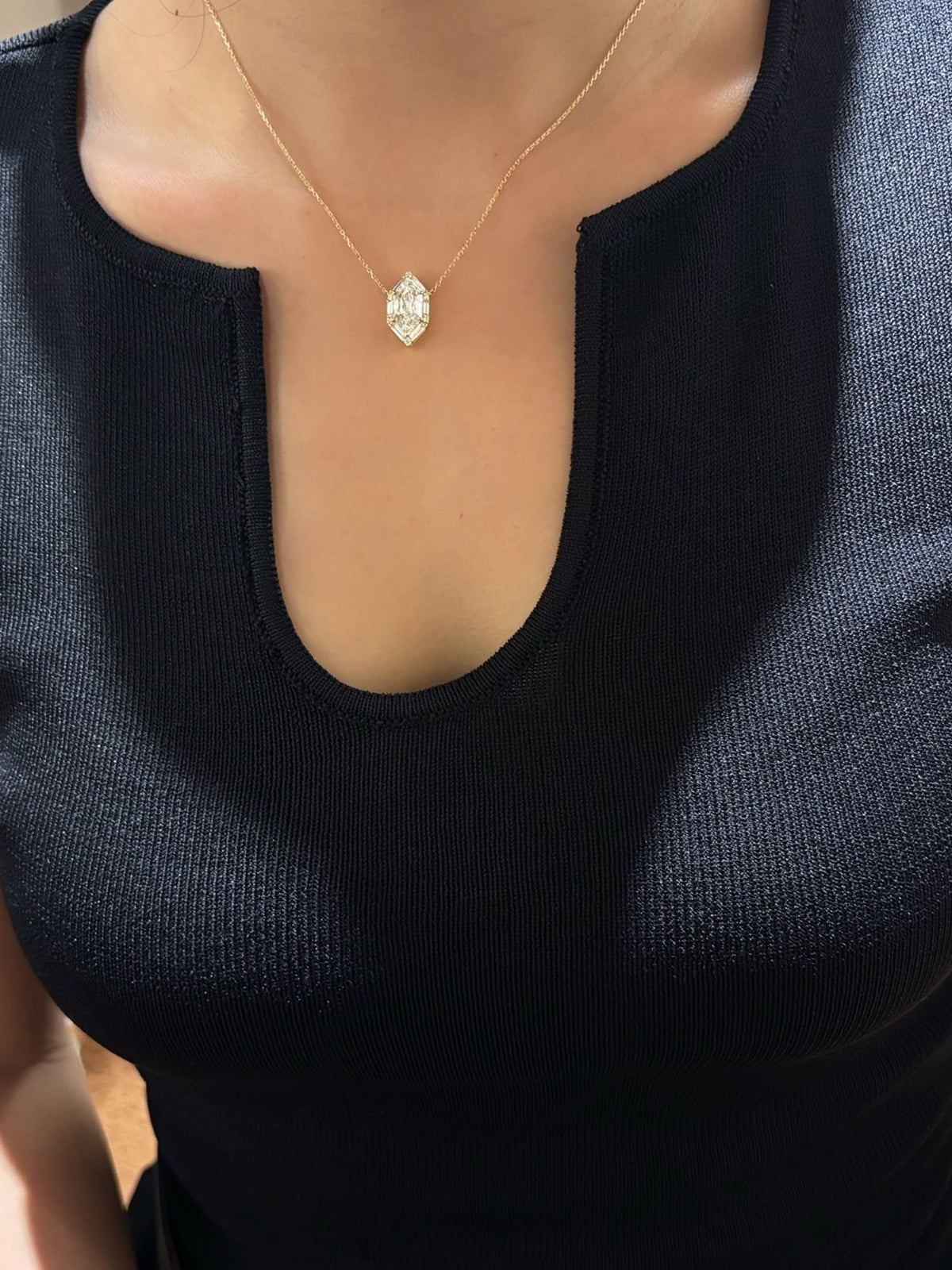 Hexa Marquise Necklace by MONICONIC