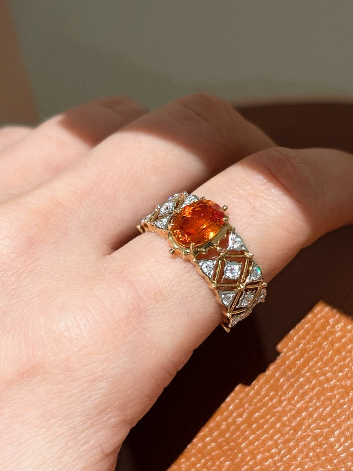 Ember Lattice Ring by MONICONIC