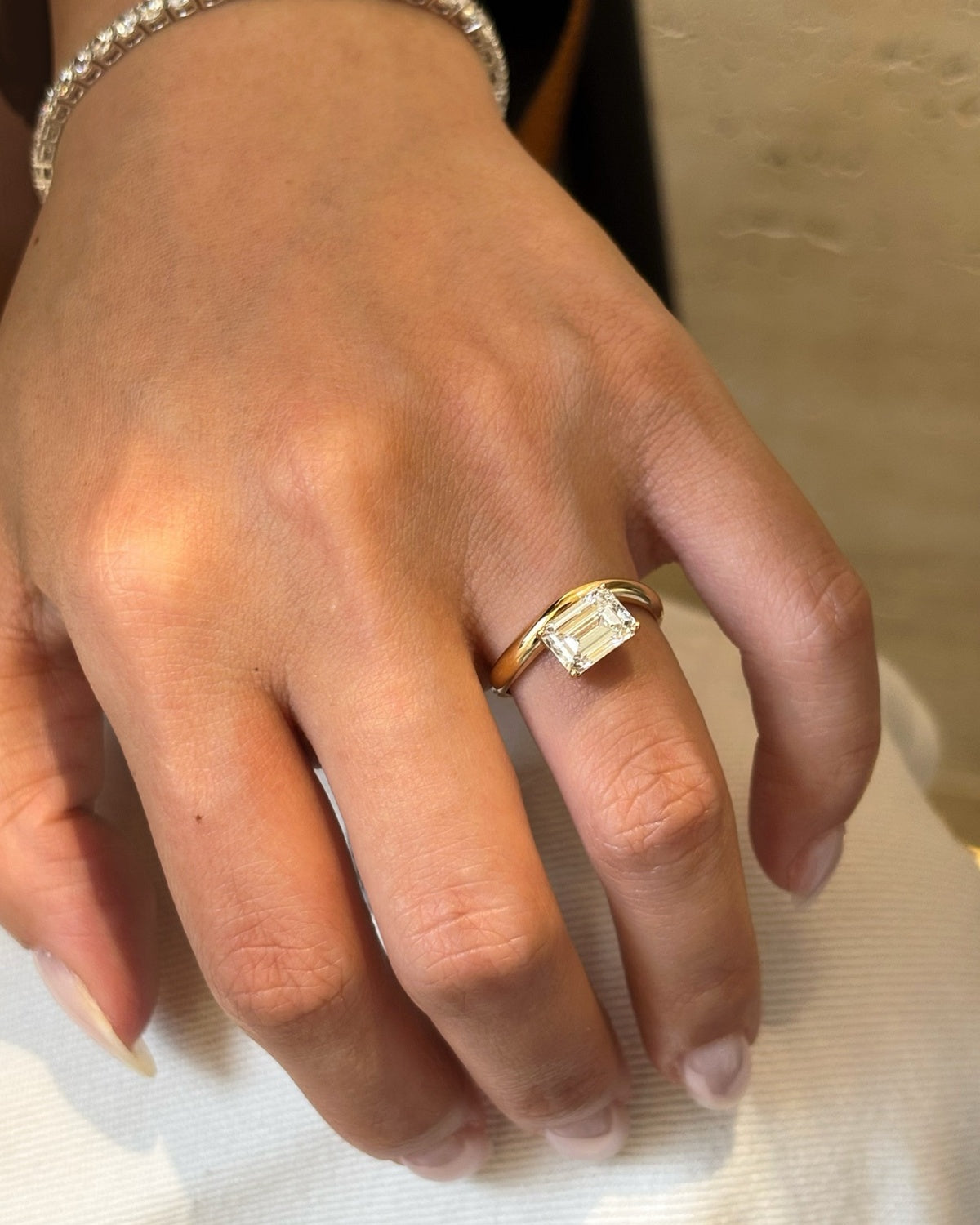 Aurelia Emerald Ring by MONICONIC