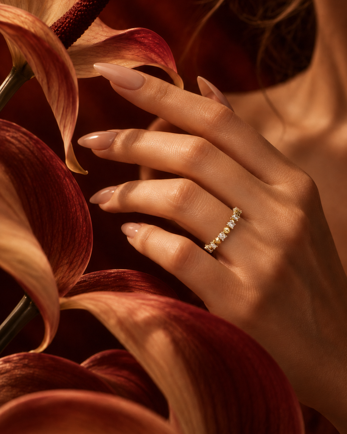 Fluted Collet Eternity Ring by MONICONIC