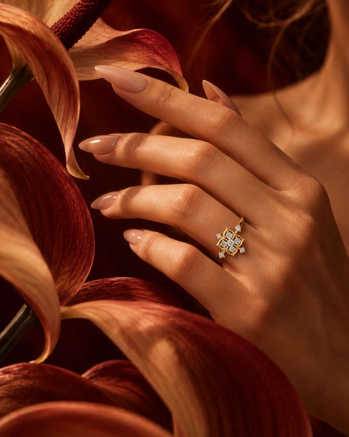 Quatrefoil Cluster Ring by MONICONIC