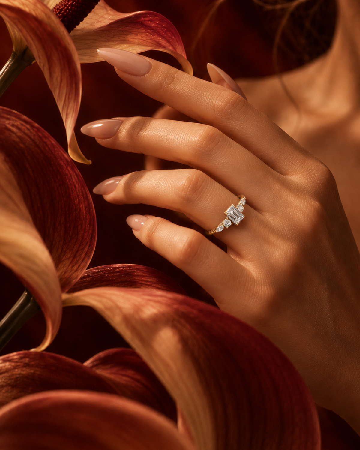 Emerald-Cut Five-Stone Ring by MONICONIC