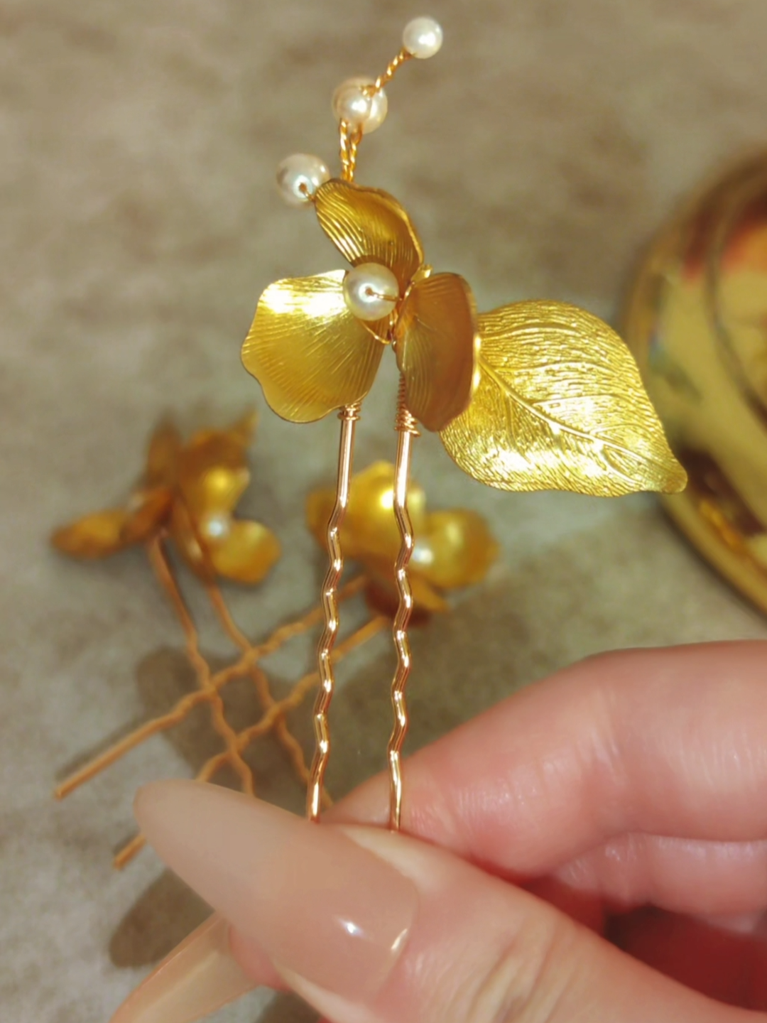 Golden Orchid Trio