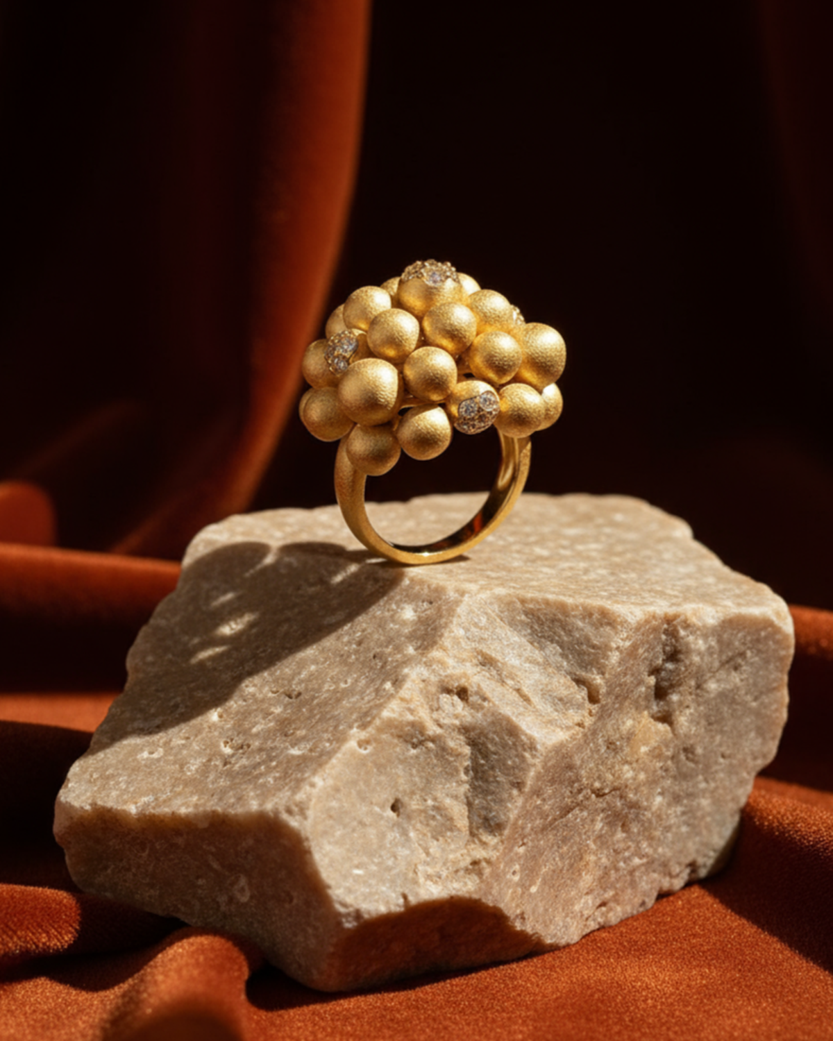 GOLDEN HOUR HALO DRIFT RING