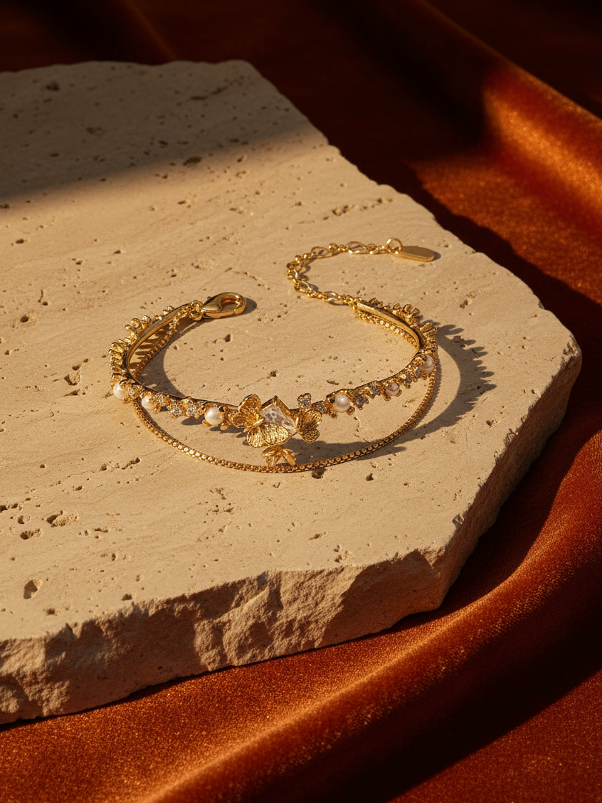 Butterfly Dusk Chain Cuff
