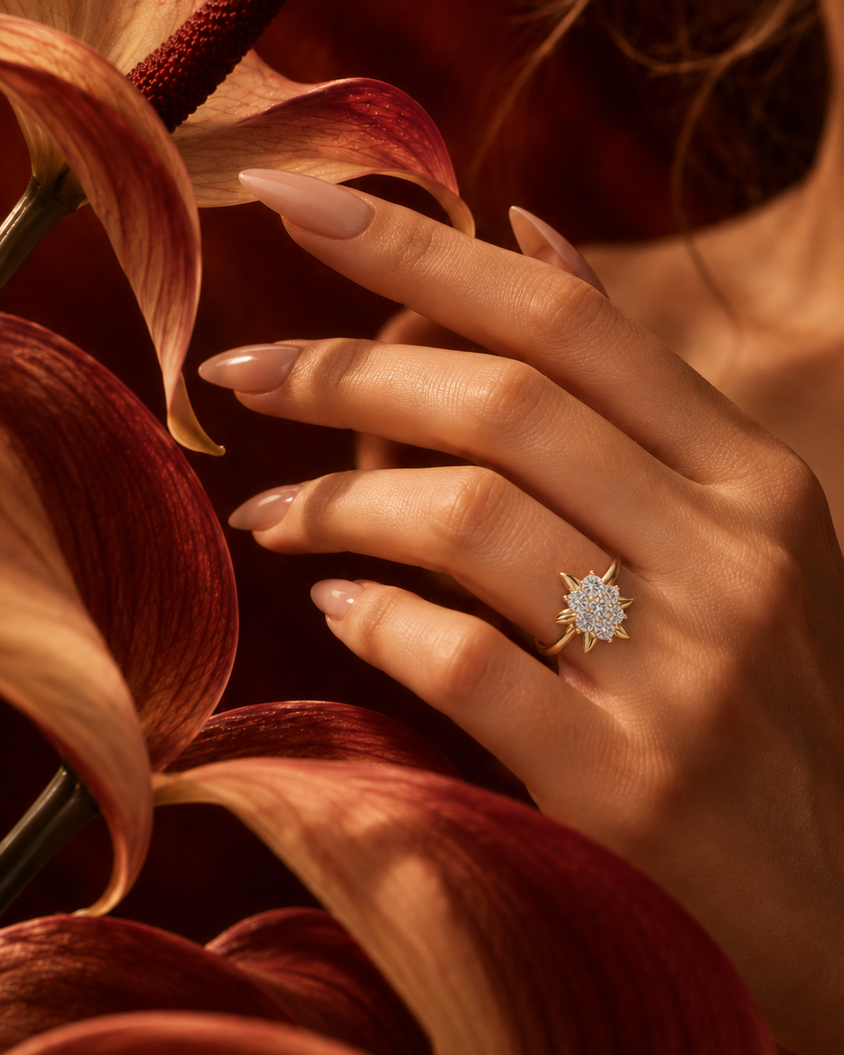 Starburst Petal Ring by MONICONIC
