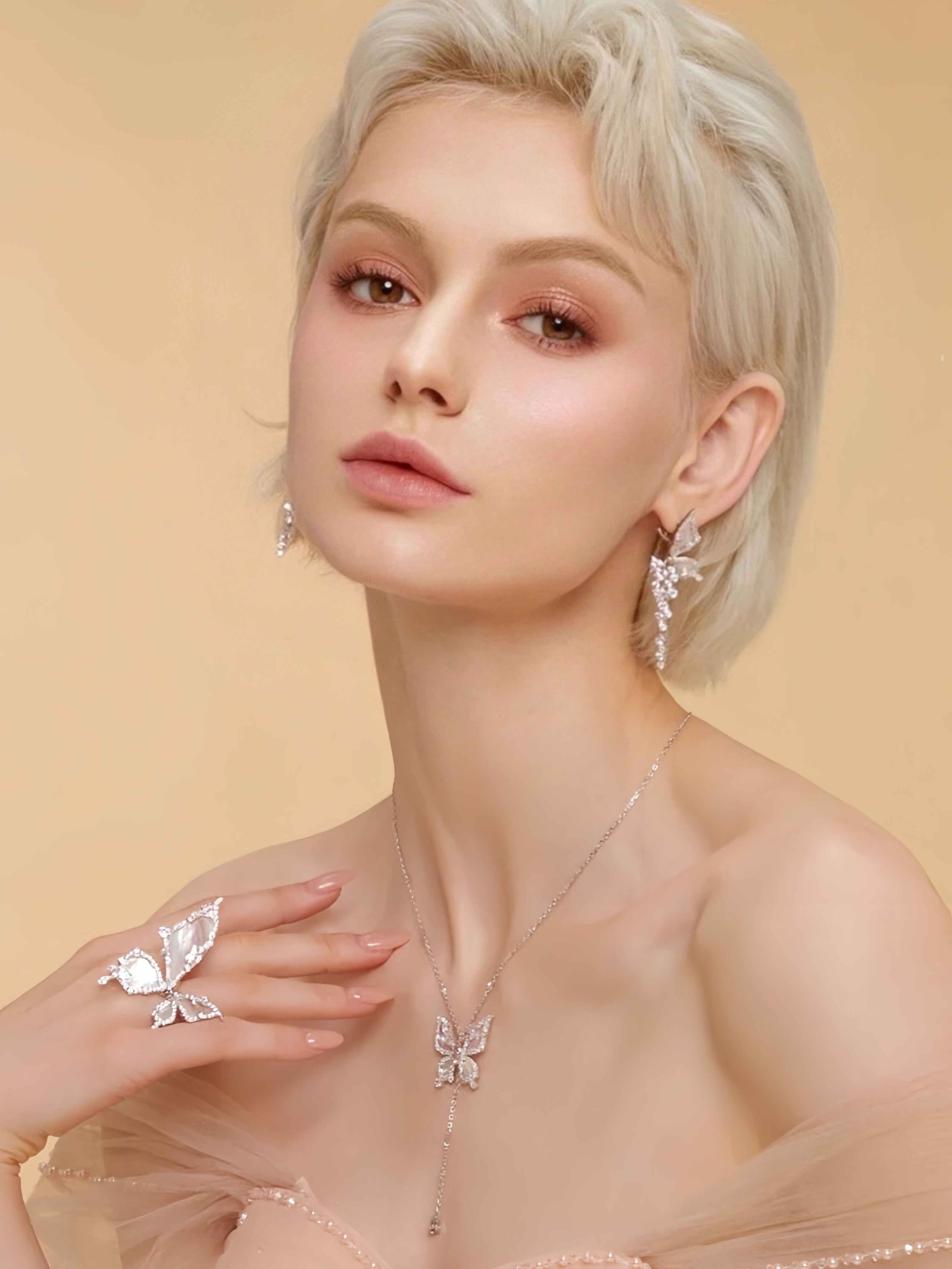 Butterfly Bloom Y Necklace