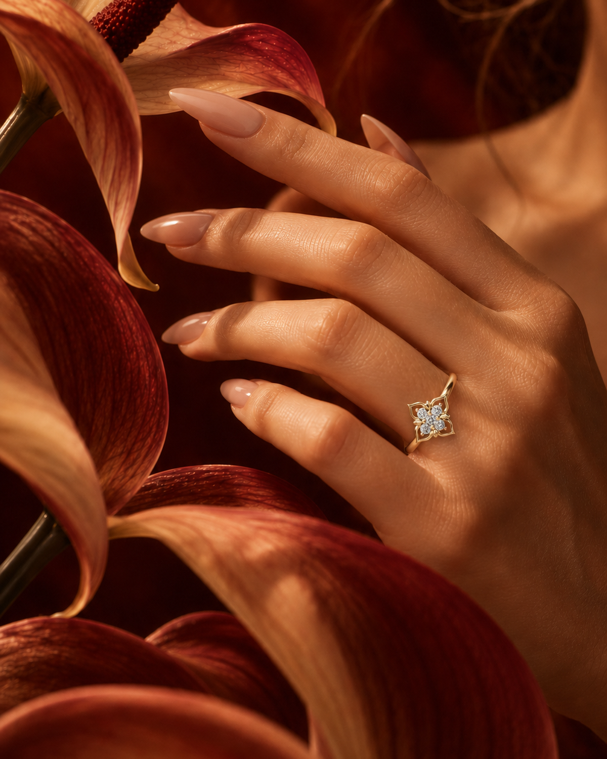 Quatrefoil Petal Ring by MONICONIC
