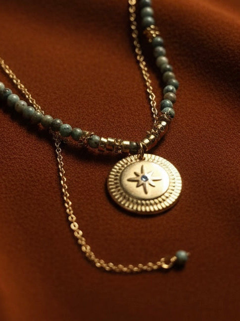 Turquoise Celestial Pendant Necklace