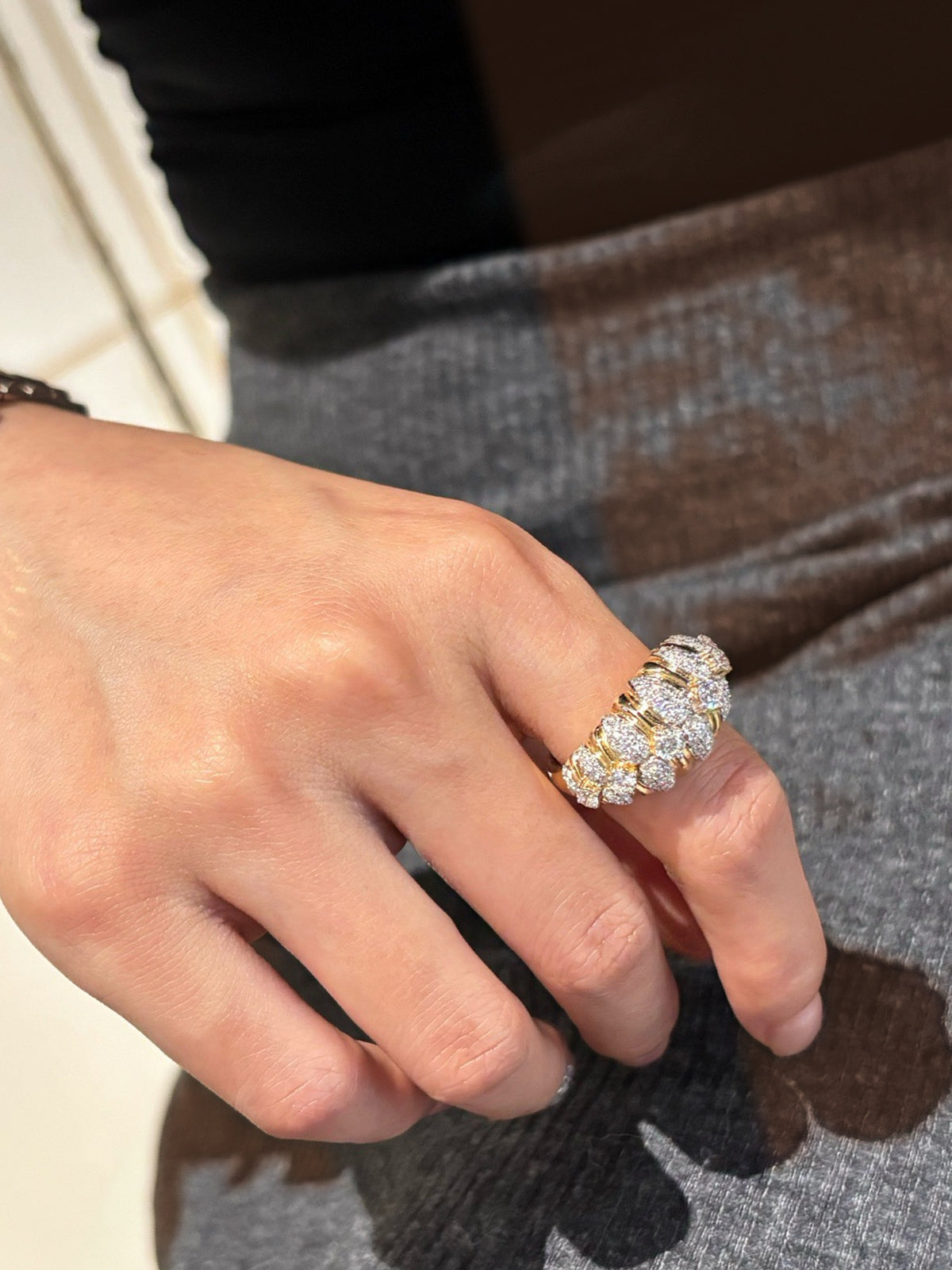 Teardrop Cluster Ring by MONICONIC