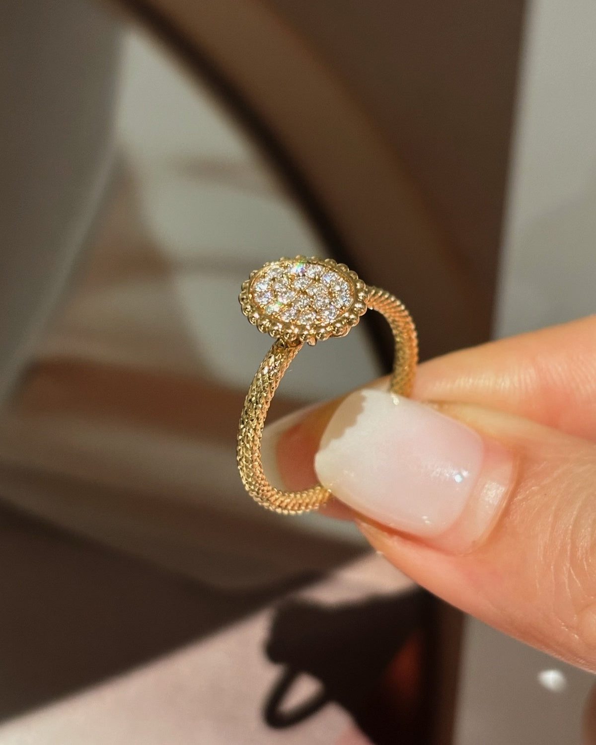 Luna Oval Cluster Ring by MONICONIC