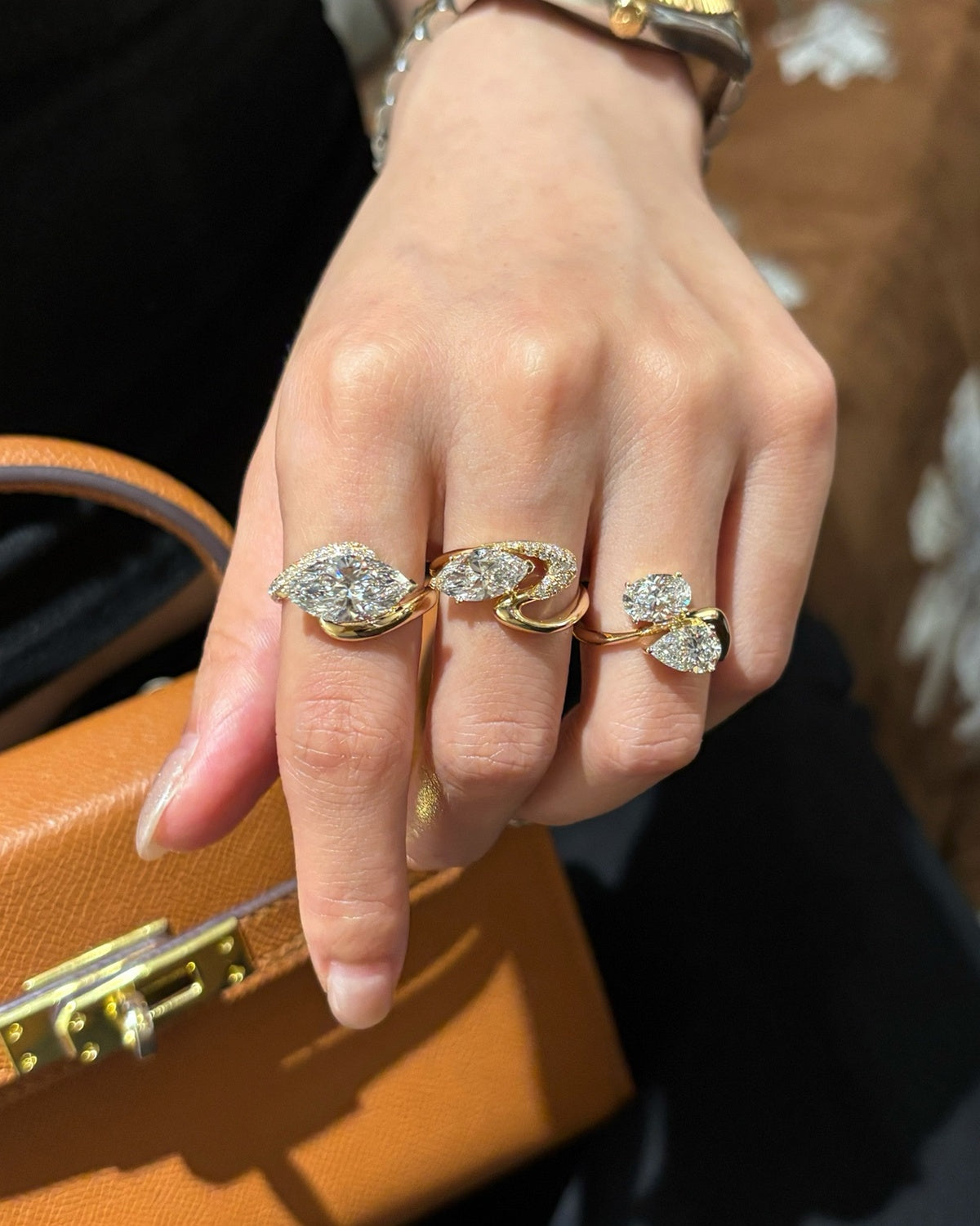 Ribbon Marquise Ring by MONICONIC