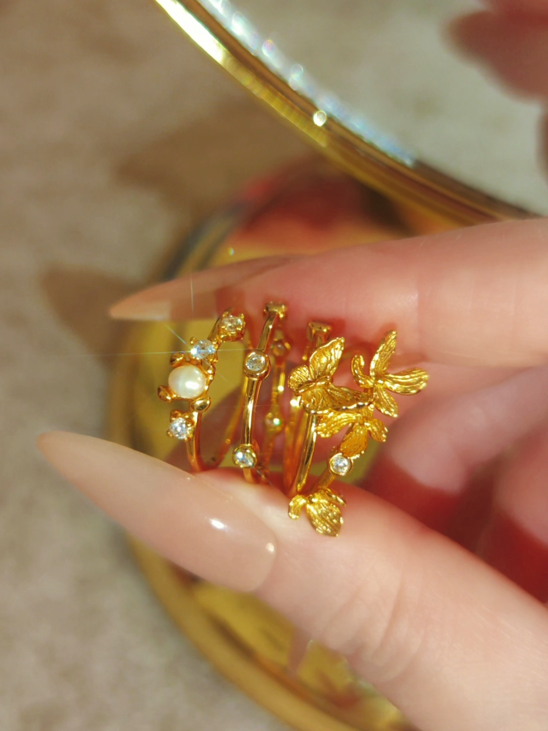 Butterfly Dusk Ring Set