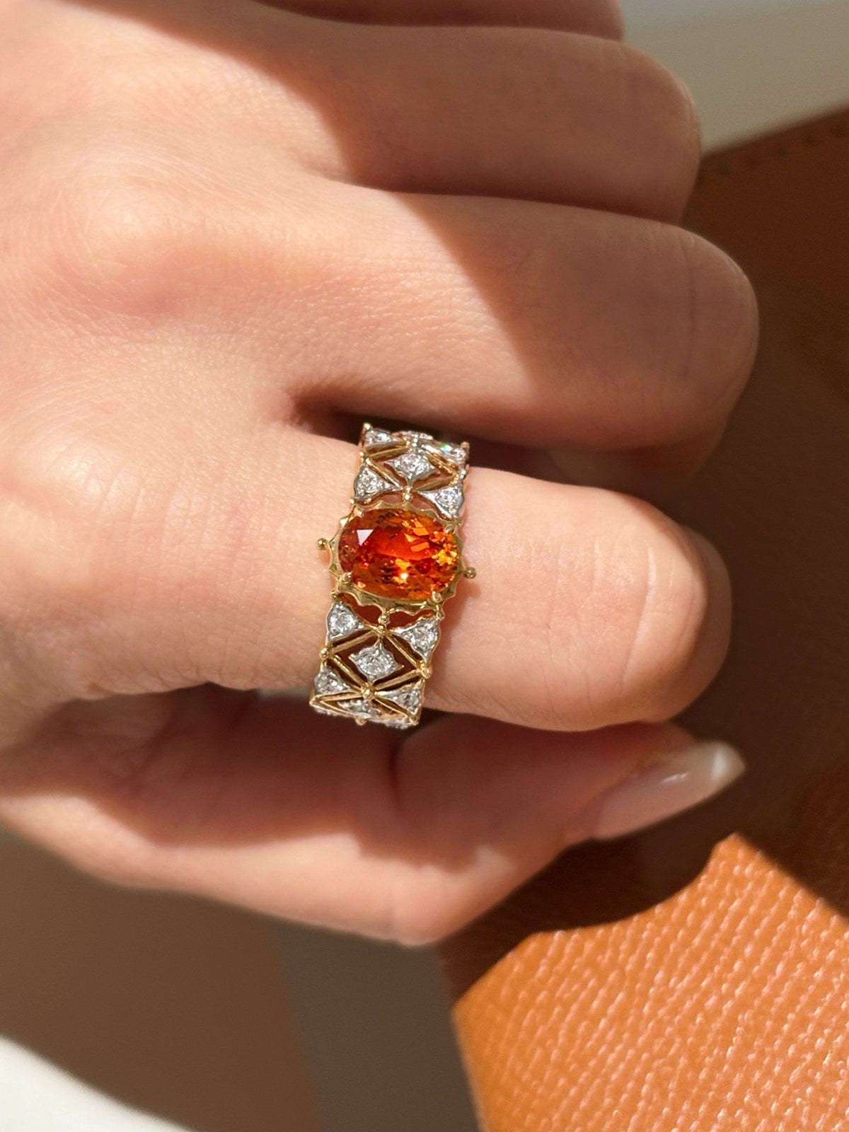 Ember Lattice Ring by MONICONIC