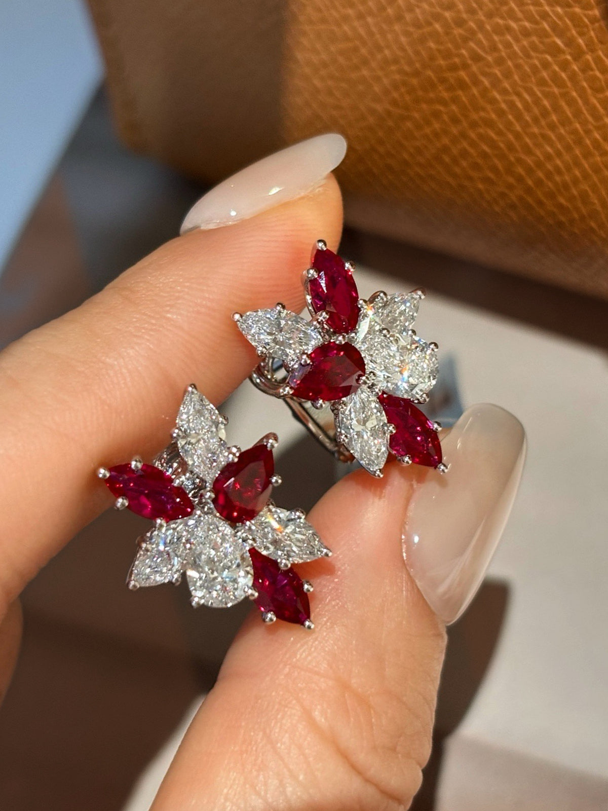 Verdant Petal Stud Earrings by MONICONIC