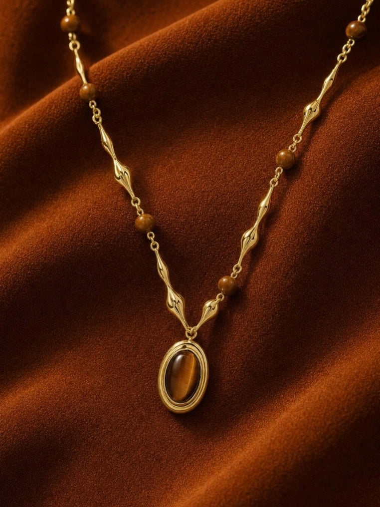Tiger’s Eye Pendant Necklace