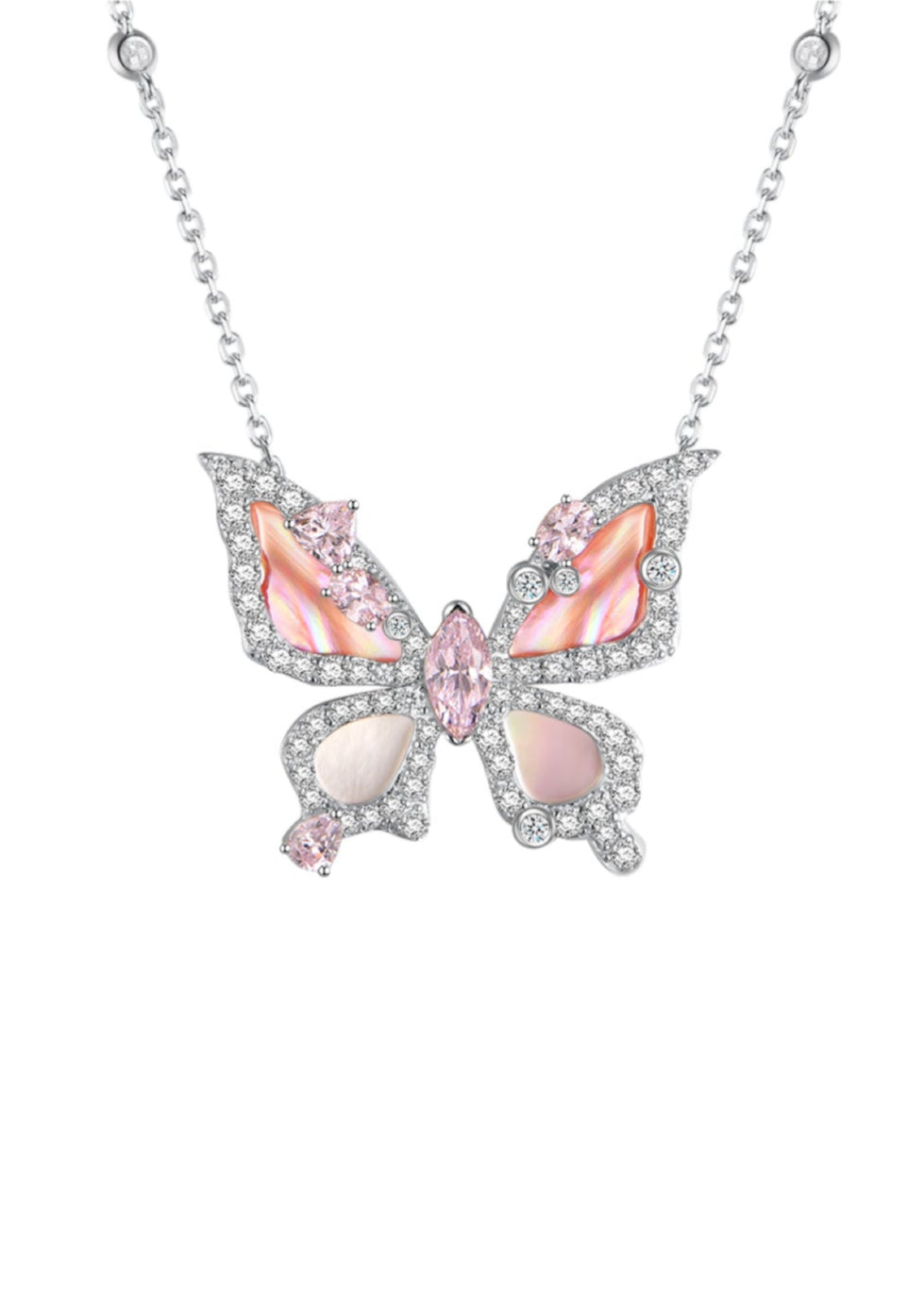 Butterfly Bloom Pendant Necklace