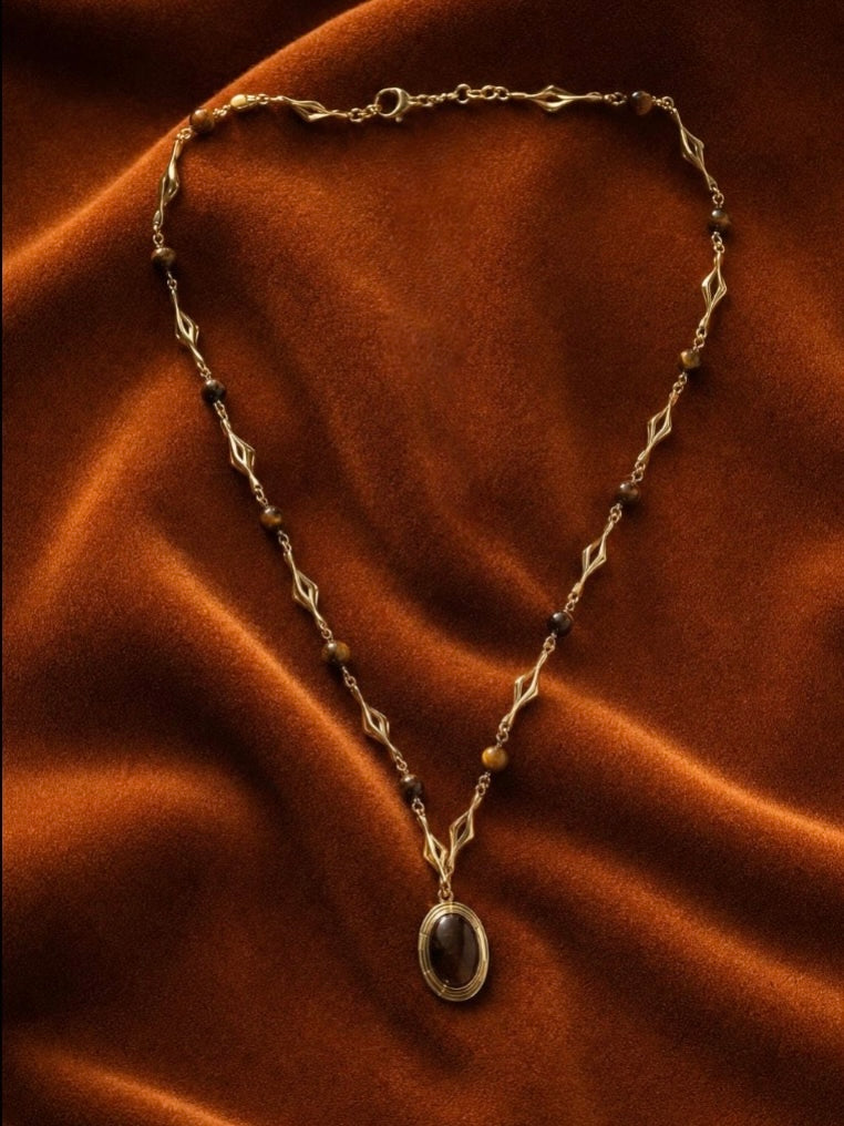 Tiger’s Eye Pendant Necklace