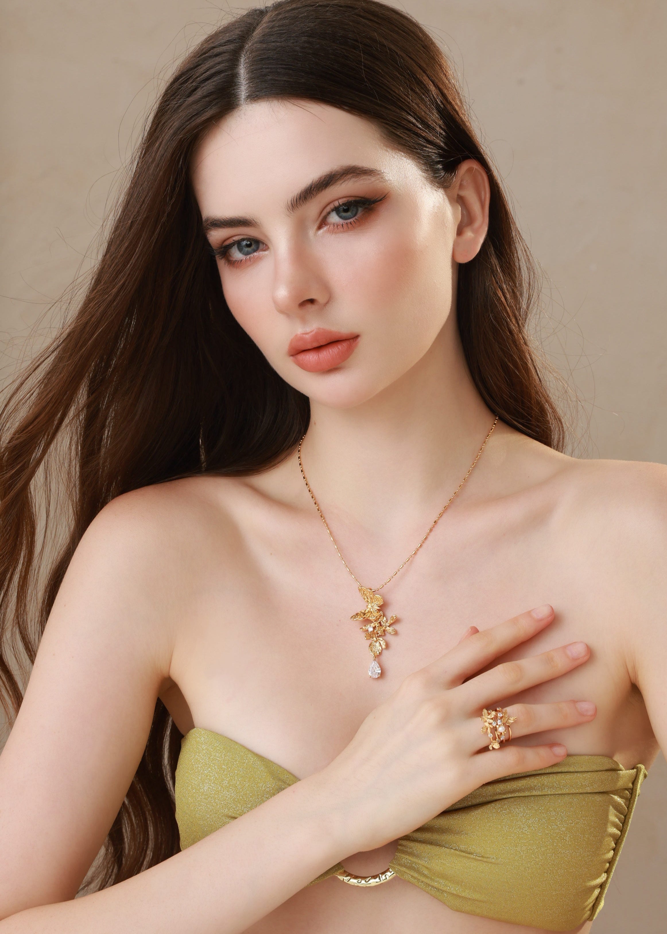 Butterfly Dusk Pendant Necklace