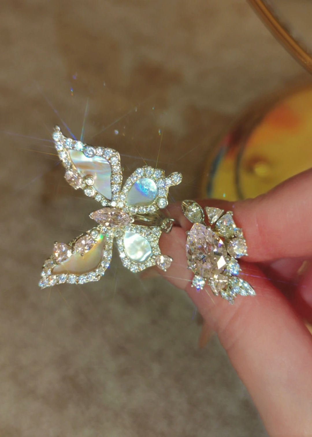 Butterfly Bloom Ivy Ring
