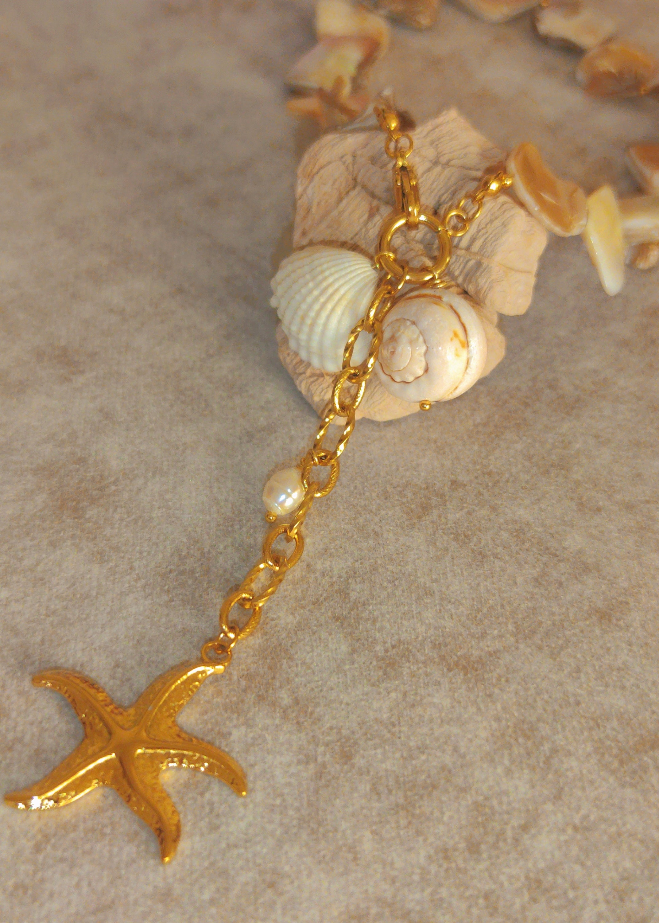 Shell Reverie Drop Necklace