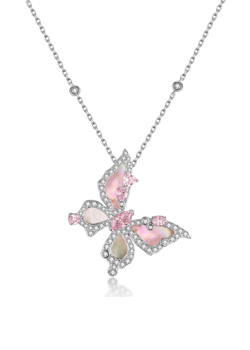 Butterfly Bloom Side Necklace