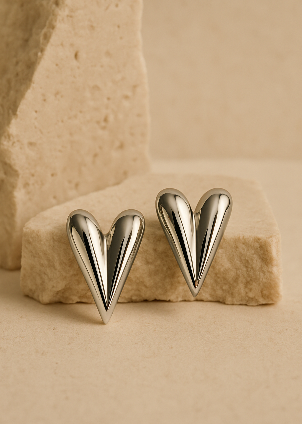 Halo Heart Studs
