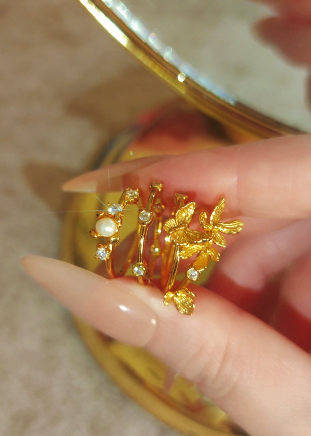 Butterfly Dusk Ring Set