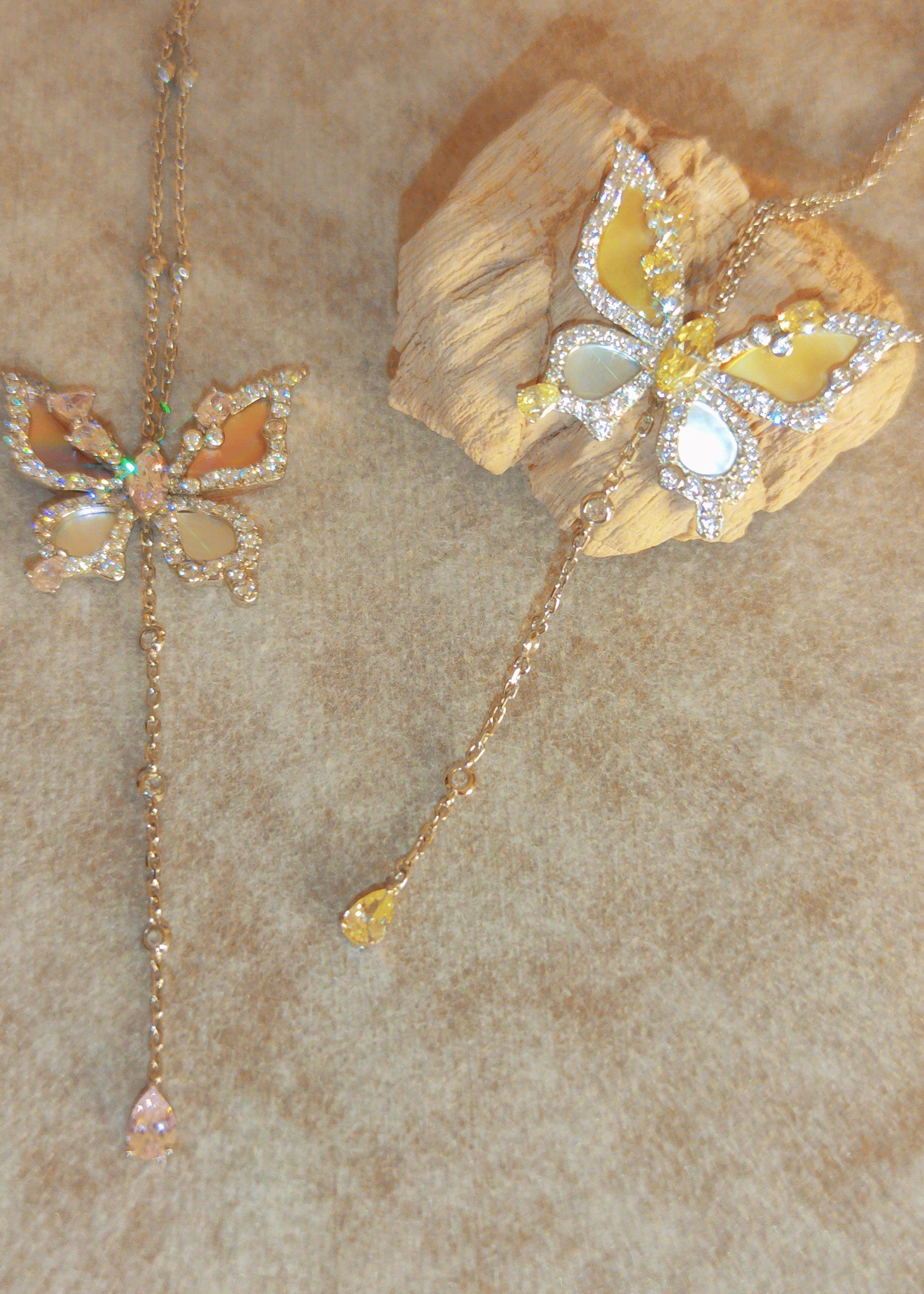 Butterfly Bloom Y Necklace