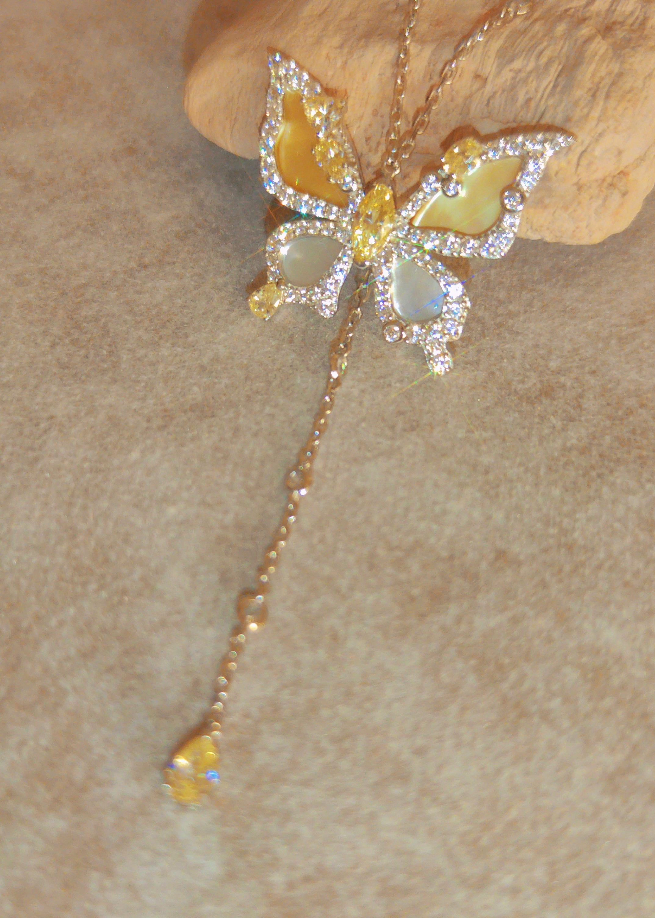 Butterfly Bloom Y Necklace