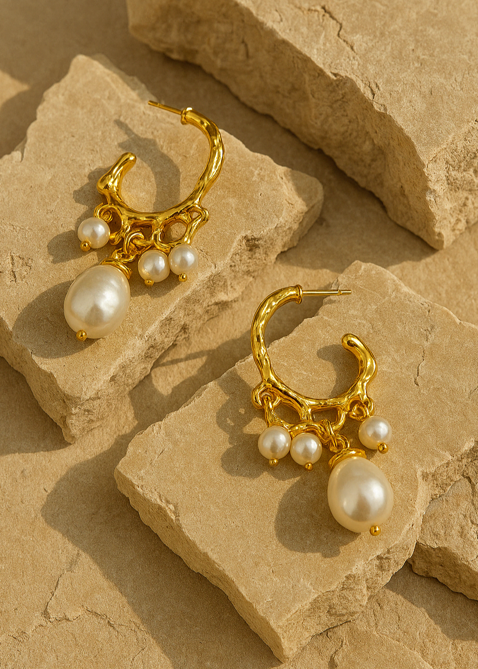 Tideform Pearl Hoops