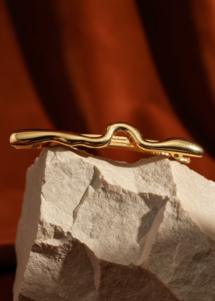 RIPPLE LINE BARRETTE