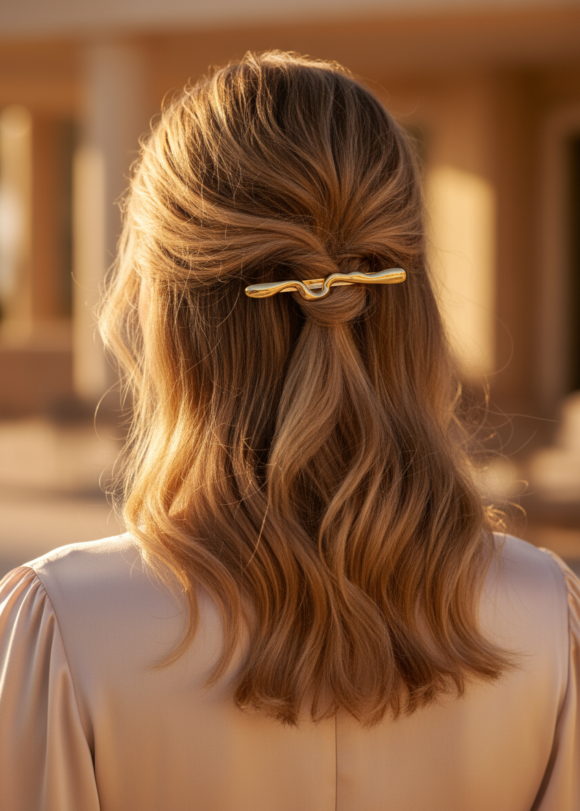 RIPPLE LINE BARRETTE