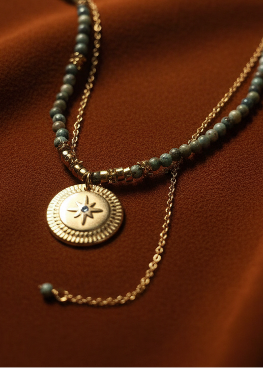 Turquoise Celestial Pendant Necklace