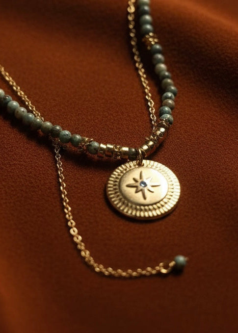 Turquoise Celestial Pendant Necklace