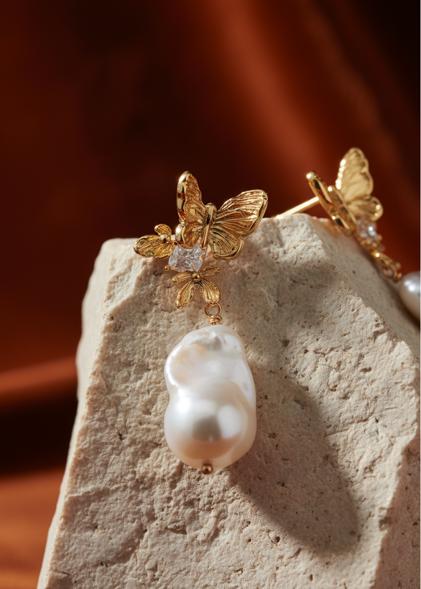 Butterfly Dusk Pearl Drops