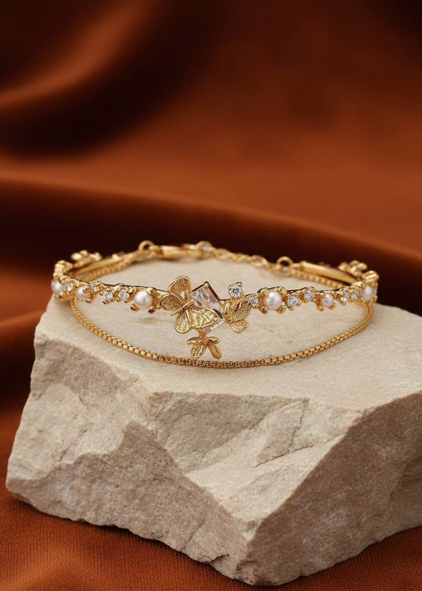 Butterfly Dusk Chain Cuff