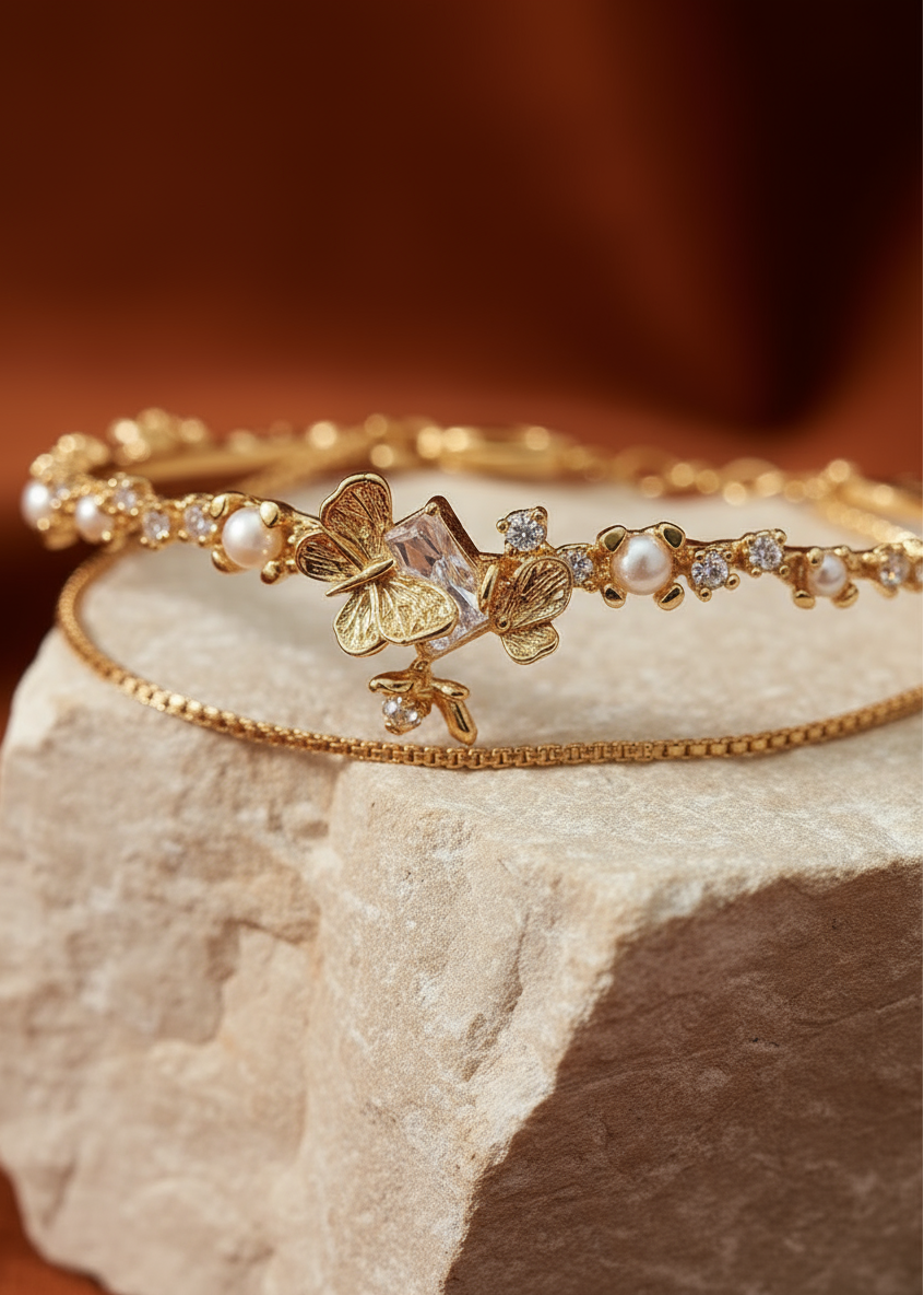 Butterfly Dusk Chain Cuff