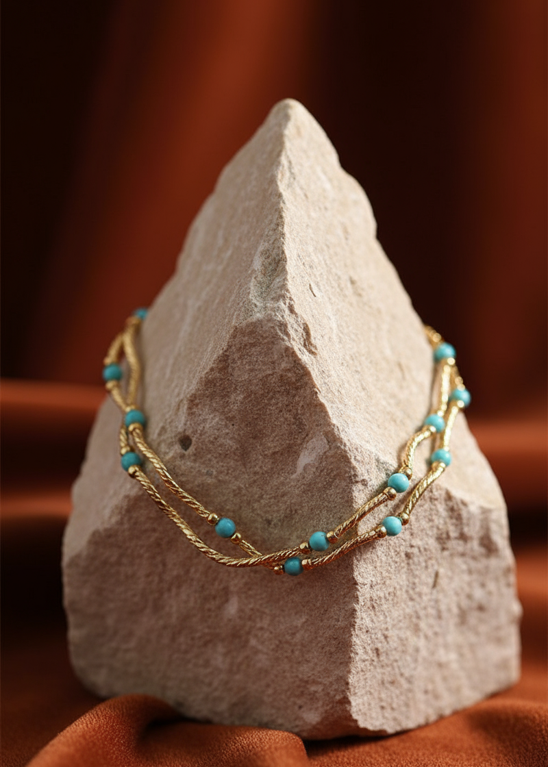 Turquoise Rope Necklace