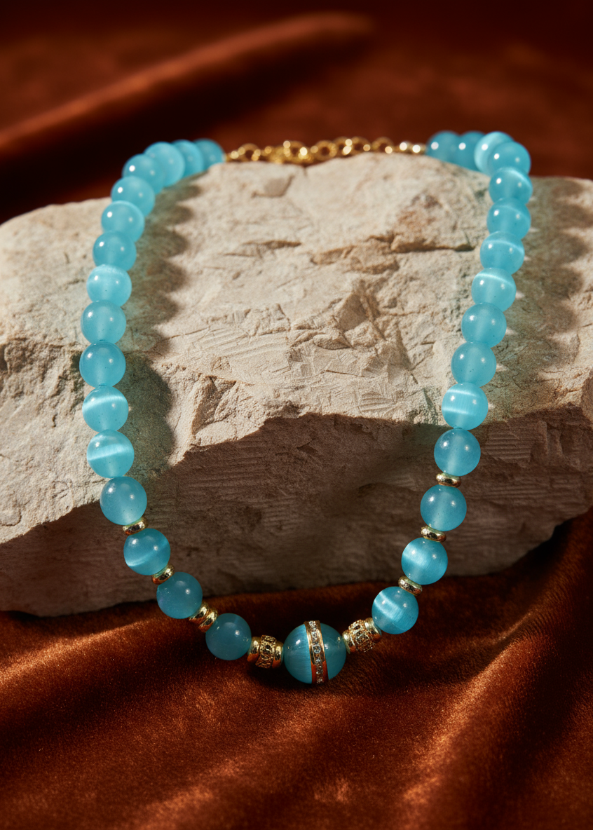 Celeste Cat-Eye Strand